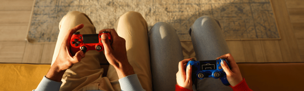 Lazybag babzsák gamer környezetben