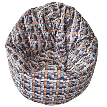 XL babzsákfotel (kosárfonott mintás) - nagy babzsákfotel felnőtteknek