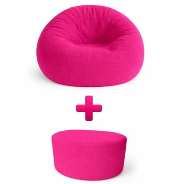 Magenta beltéri babzsákfotel XL méretben, prémium EPS töltettel