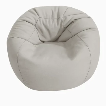 Szürke XL méretű babzsákfotel 