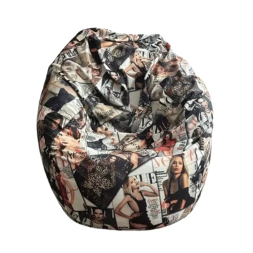 XL babzsákfotel (címlap mintás) - nagy babzsákfotel felnőtteknek