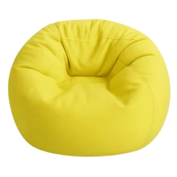 XL méretű beltéri babzsákfotel - citromsárga