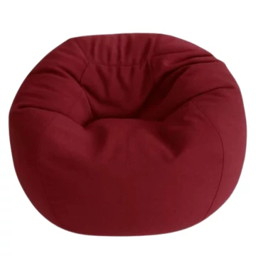 Meggypiros beltéri babzsákfotel XL méretben, prémium EPS töltettel