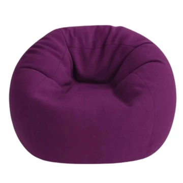 Padlizsánlila beltéri babzsákfotel XL méretben, prémium EPS töltettel