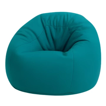 Pávakék beltéri babzsákfotel XL méretben, prémium EPS töltettel