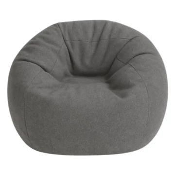 Sötétszürke beltéri babzsákfotel XL méretben, prémium EPS töltettel