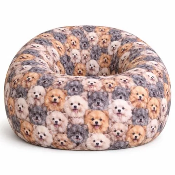 kiskutyus mintási babzsákfotel XL méretben, prémium EPS töltettel