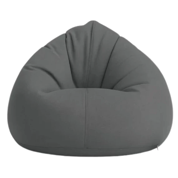 Szürke XL méretű kültéri babzsákfotel 