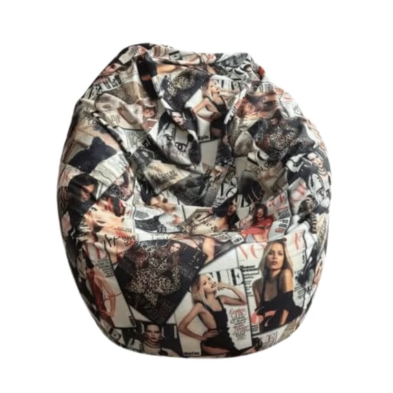 XL babzsákfotel (címlap mintás) - nagy babzsákfotel felnőtteknek