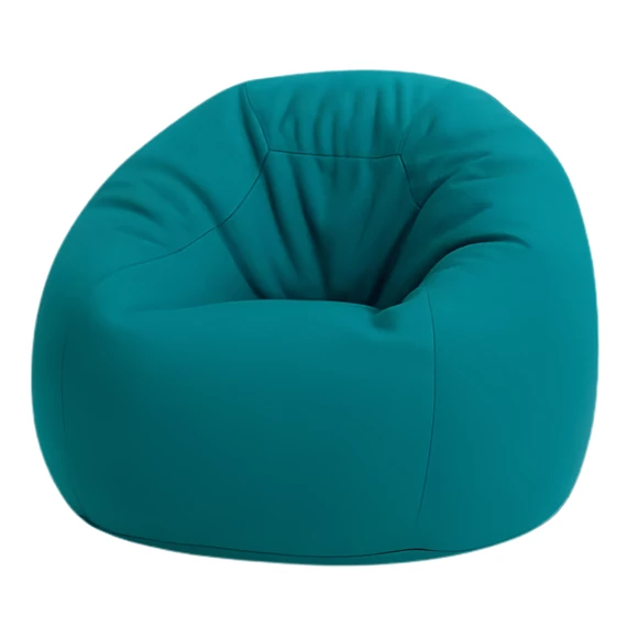 Pávakék beltéri babzsákfotel XL méretben, prémium EPS töltettel