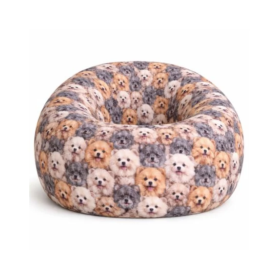 kiskutyus mintási babzsákfotel XL méretben, prémium EPS töltettel