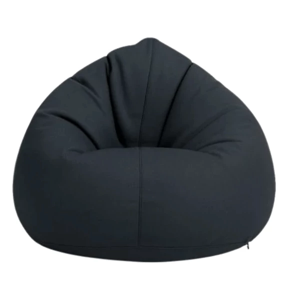 XL méretű kültéri babzsákfotel – fekete