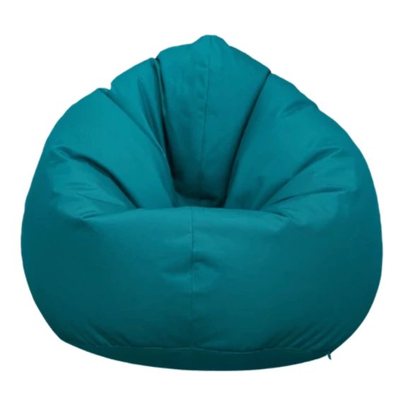 XL méretű kültéri babzsákfotel – pávakék