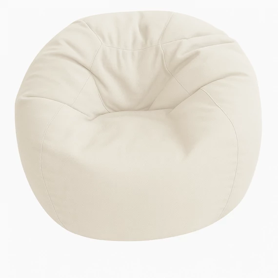 Fehér XL méretű babzsákfotel 