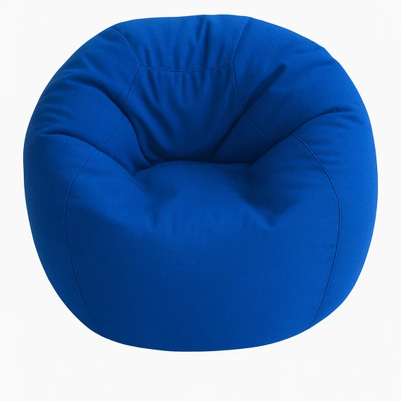 Kék XL méretű babzsákfotel 