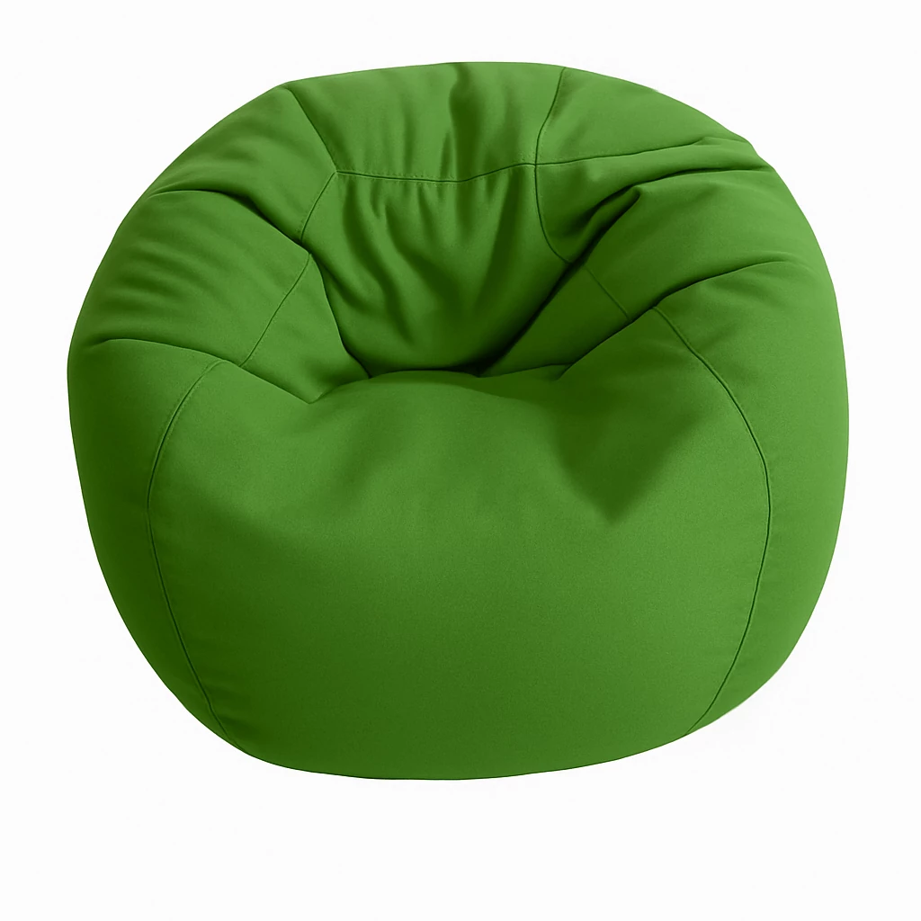 Sötétzöld XL méretű babzsákfotel 