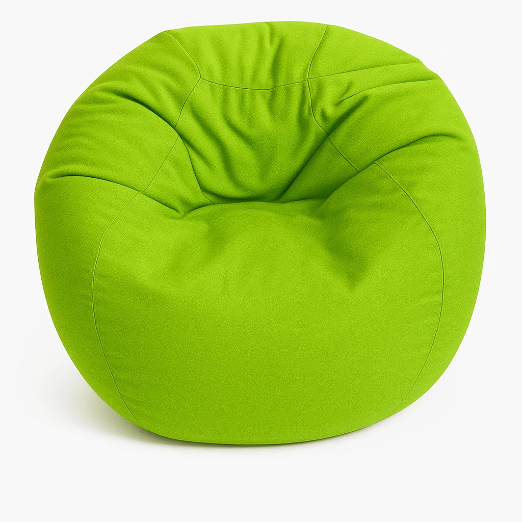 Világoszöld XL méretű babzsákfotel 